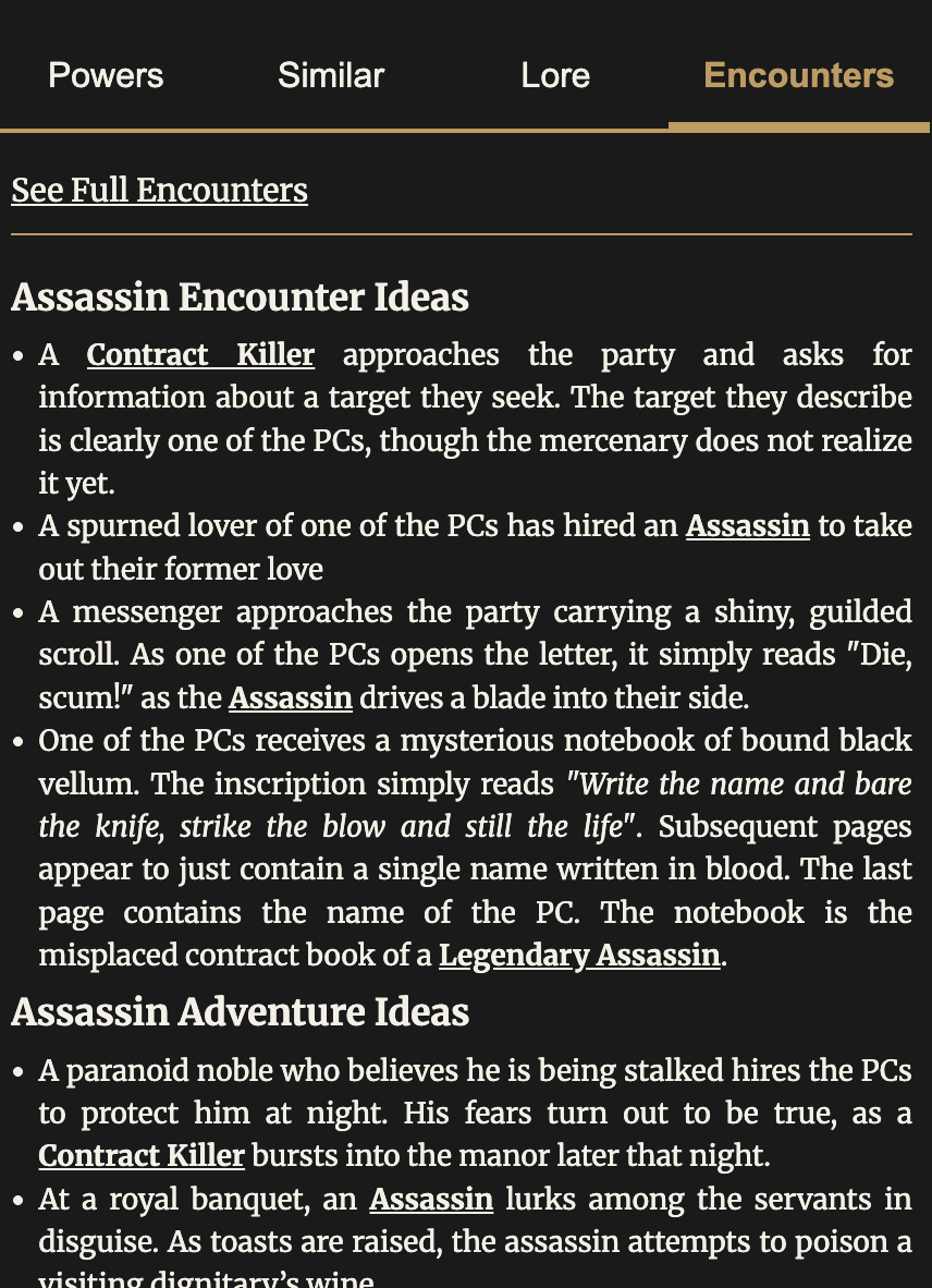 Encounters