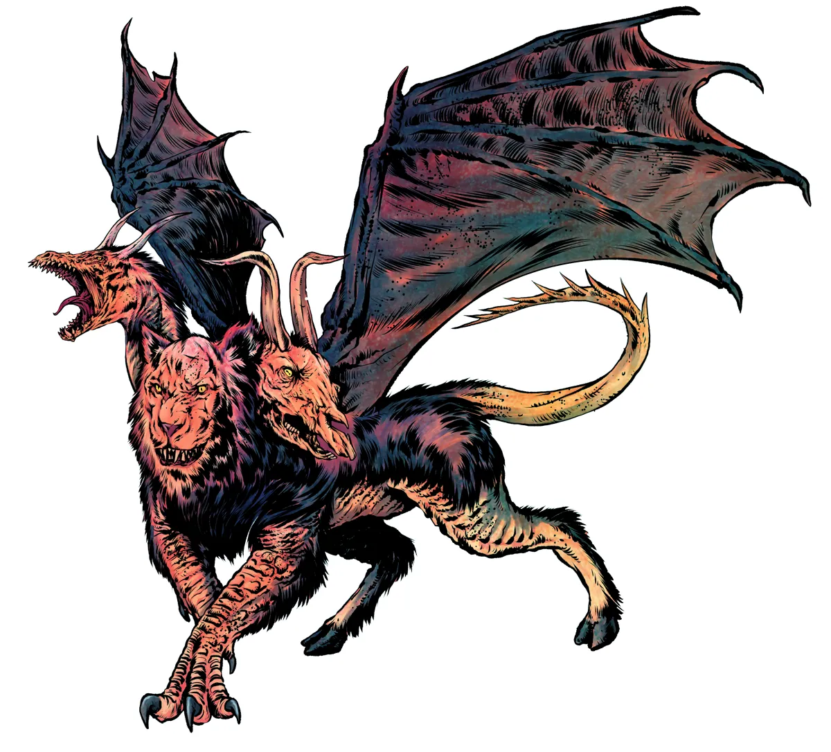 Chimeras are three-headed heralds of disaster